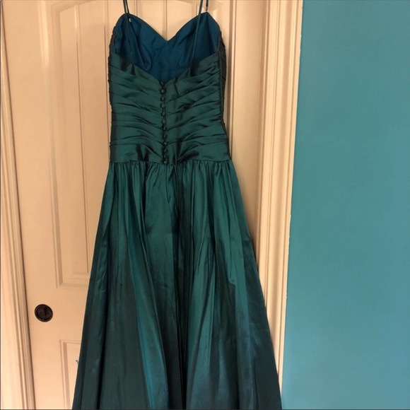 Wtoo Watters Bridesmaid Dress in Teal Size 4 - Picture 3 of 7